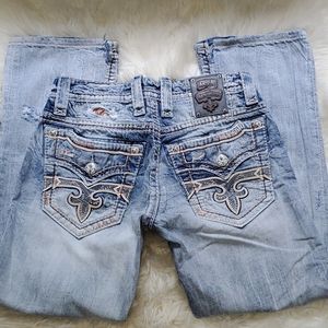 ♠️Mens rock revival jeans